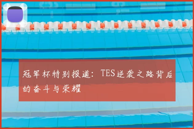 冠军杯特别报道:TES逆袭之路背后的奋斗与荣耀