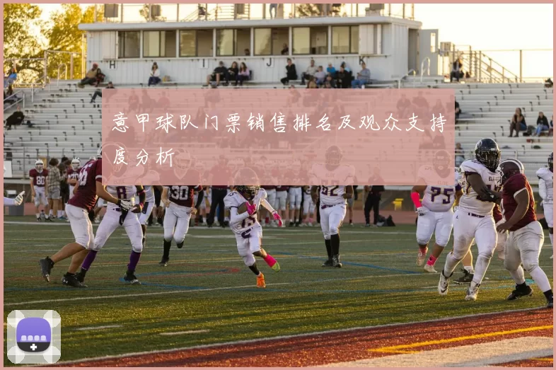 意甲球队门票销售排名及观众支持度分析