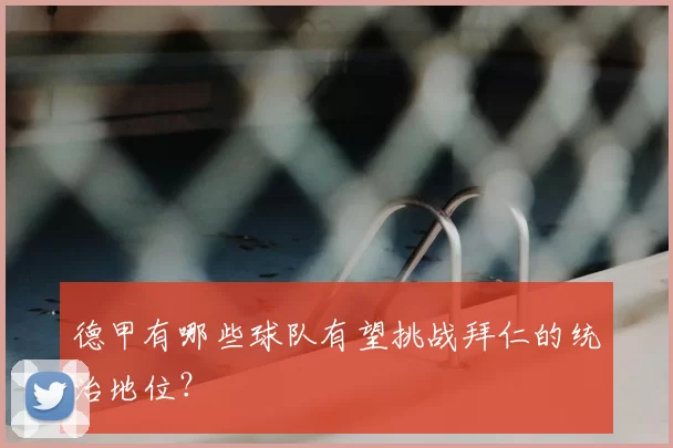 德甲有哪些球队有望挑战拜仁的统治地位?